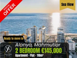 Alanya 2 Bedroom Home Close to the Beach at a Reduced Price